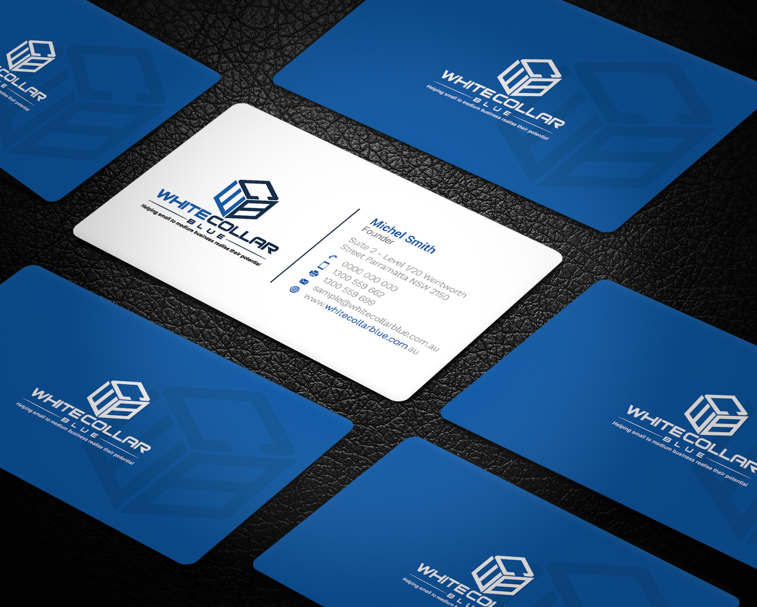 Business Card Design by Graphic Flame for WhiteCollarBlue | Design #15796998