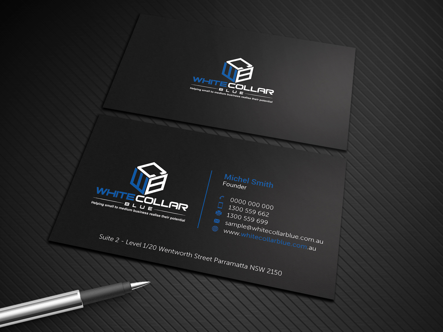 Business Card Design by Graphic Flame for WhiteCollarBlue | Design #15797000