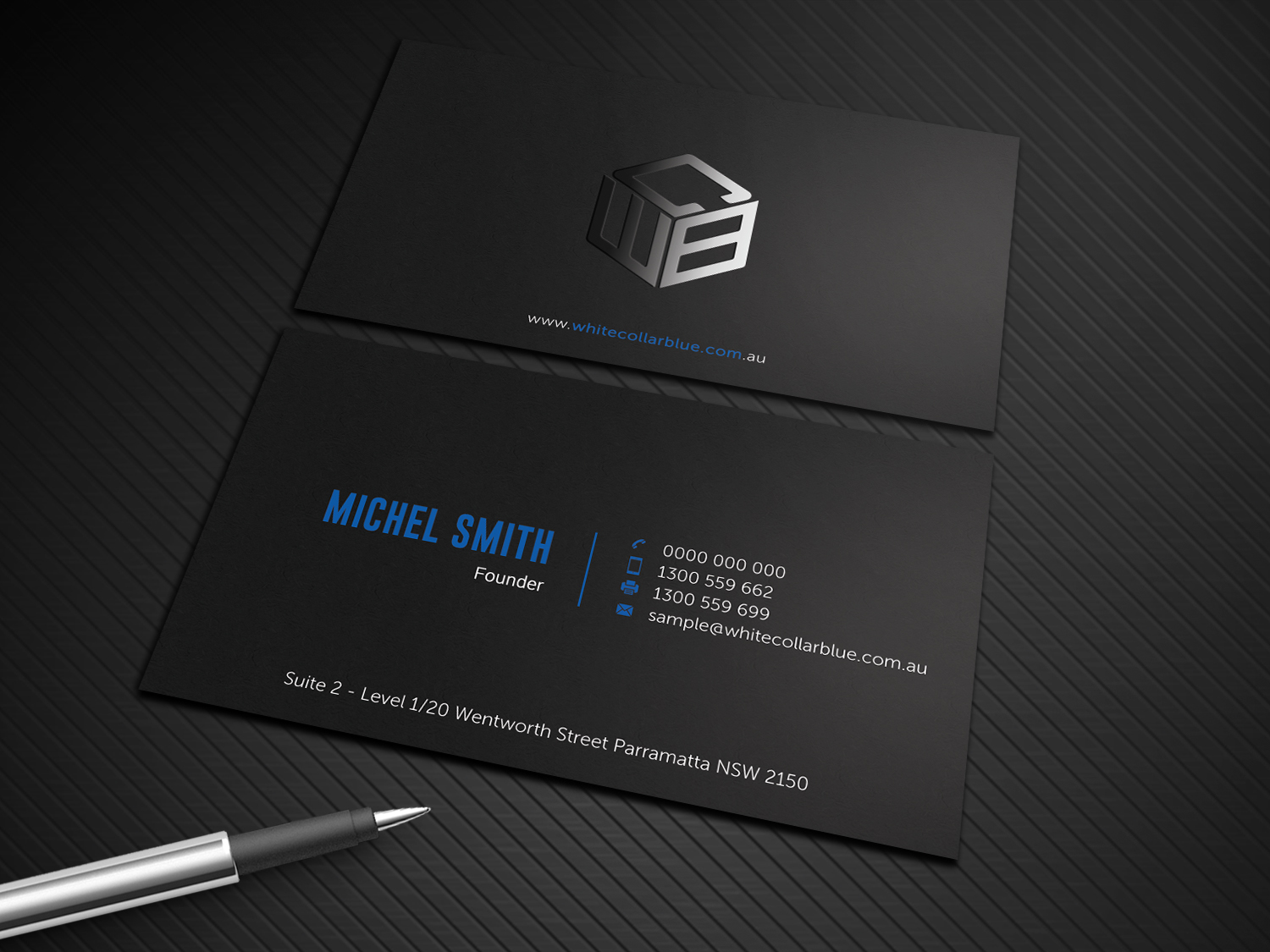 Business Card Design by Graphic Flame for WhiteCollarBlue | Design #15797027