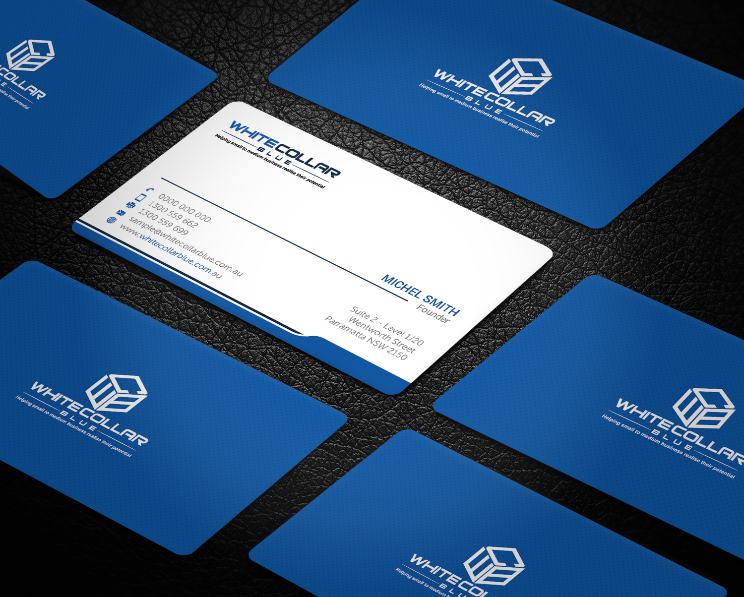 Business Card Design by Graphic Flame for WhiteCollarBlue | Design #15797061