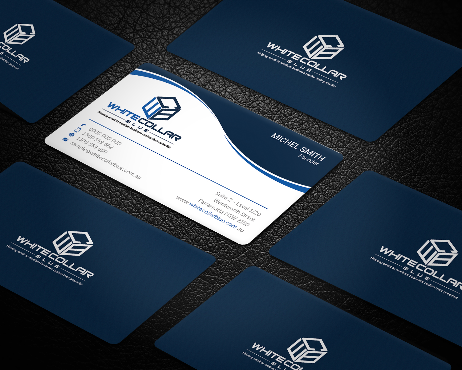 Business Card Design by Graphic Flame for WhiteCollarBlue | Design #15797099