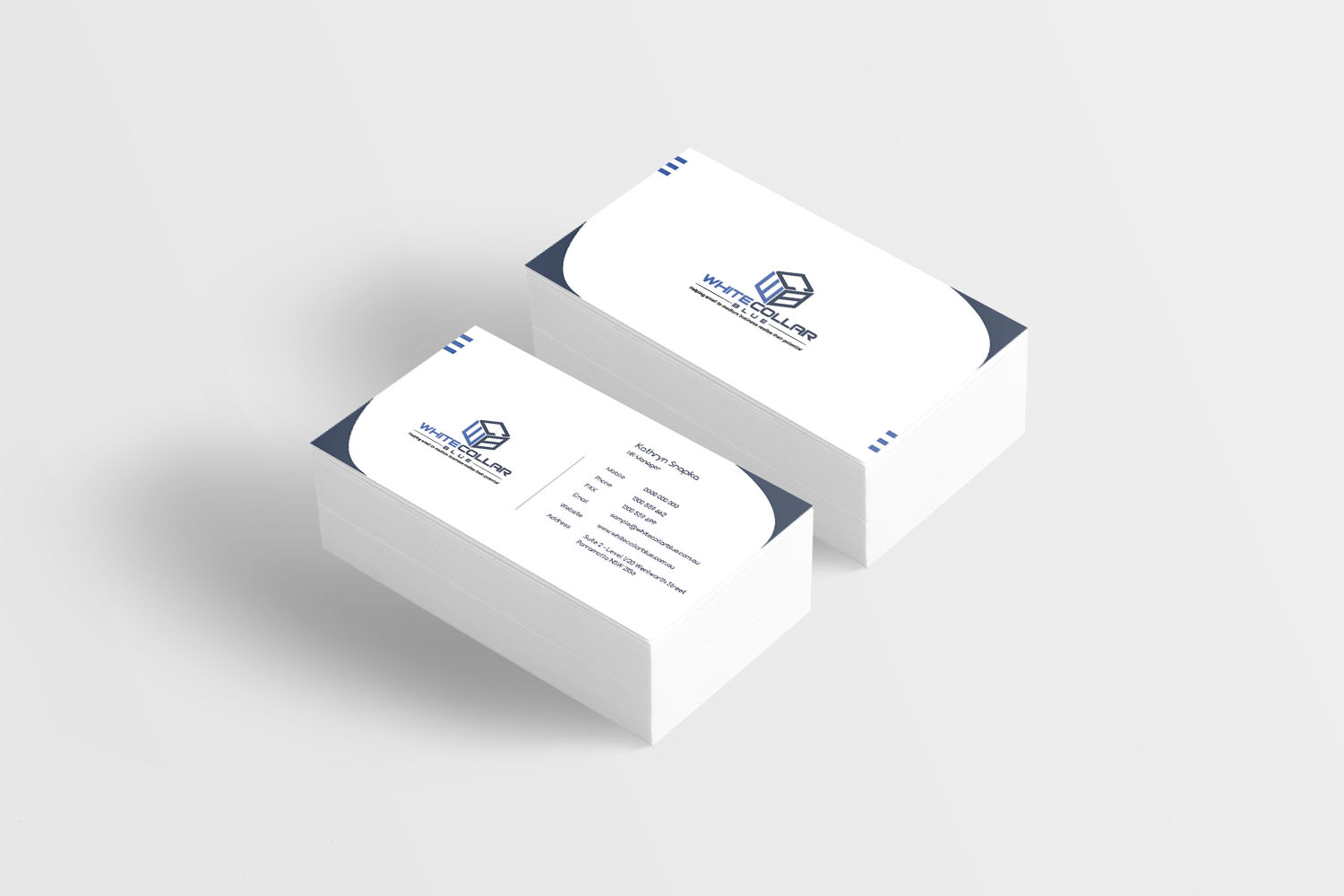 Diseño de Tarjeta de Presentación por Mohammad Jahran Chowdhury para WhiteCollarBlue | Diseño #15893861