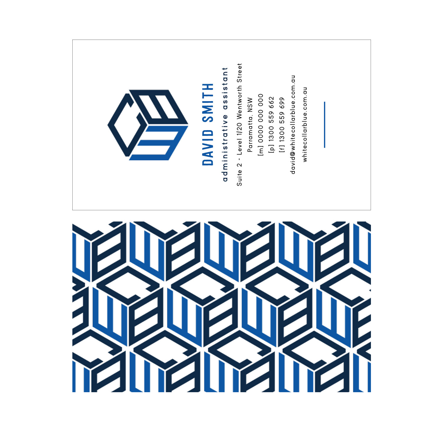 Business Card Design by JessicaPaineDesign for WhiteCollarBlue | Design #15945326