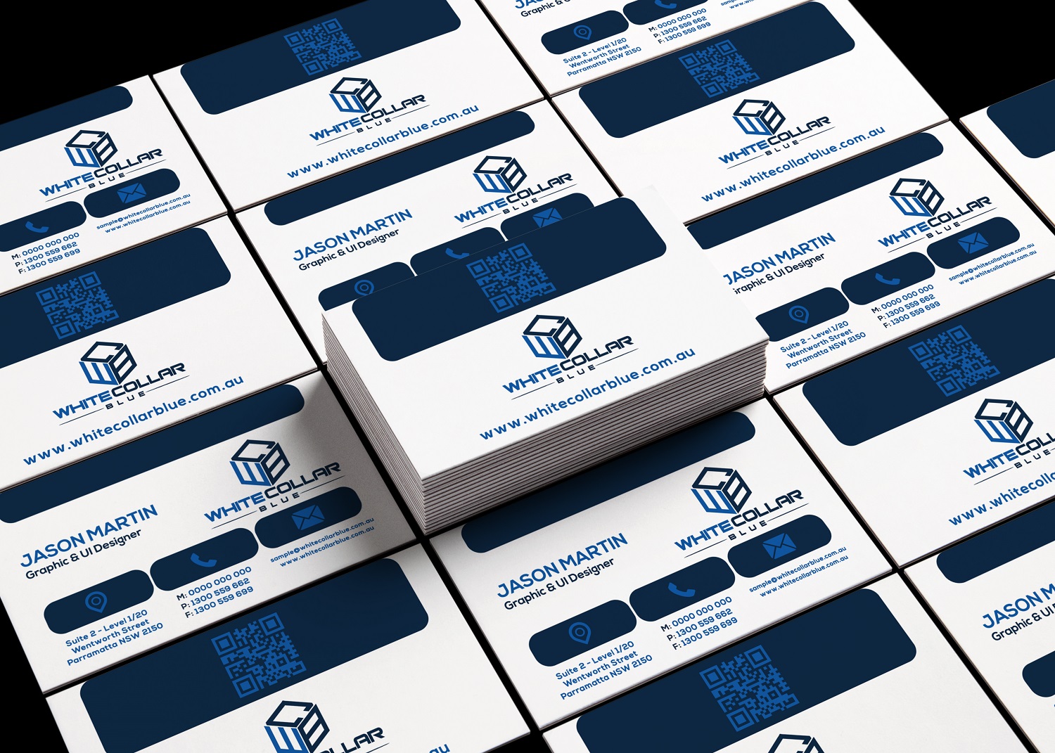 Diseño de Tarjeta de Presentación por TheLogoHouse para WhiteCollarBlue | Diseño #15911266