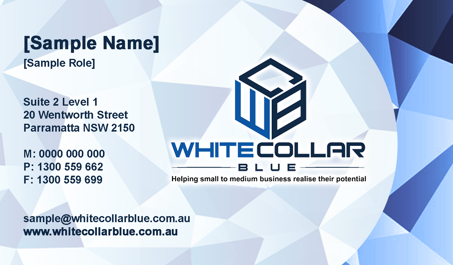 Business Card Design by Dave (Harrrisboy Designs) for WhiteCollarBlue | Design #15936041