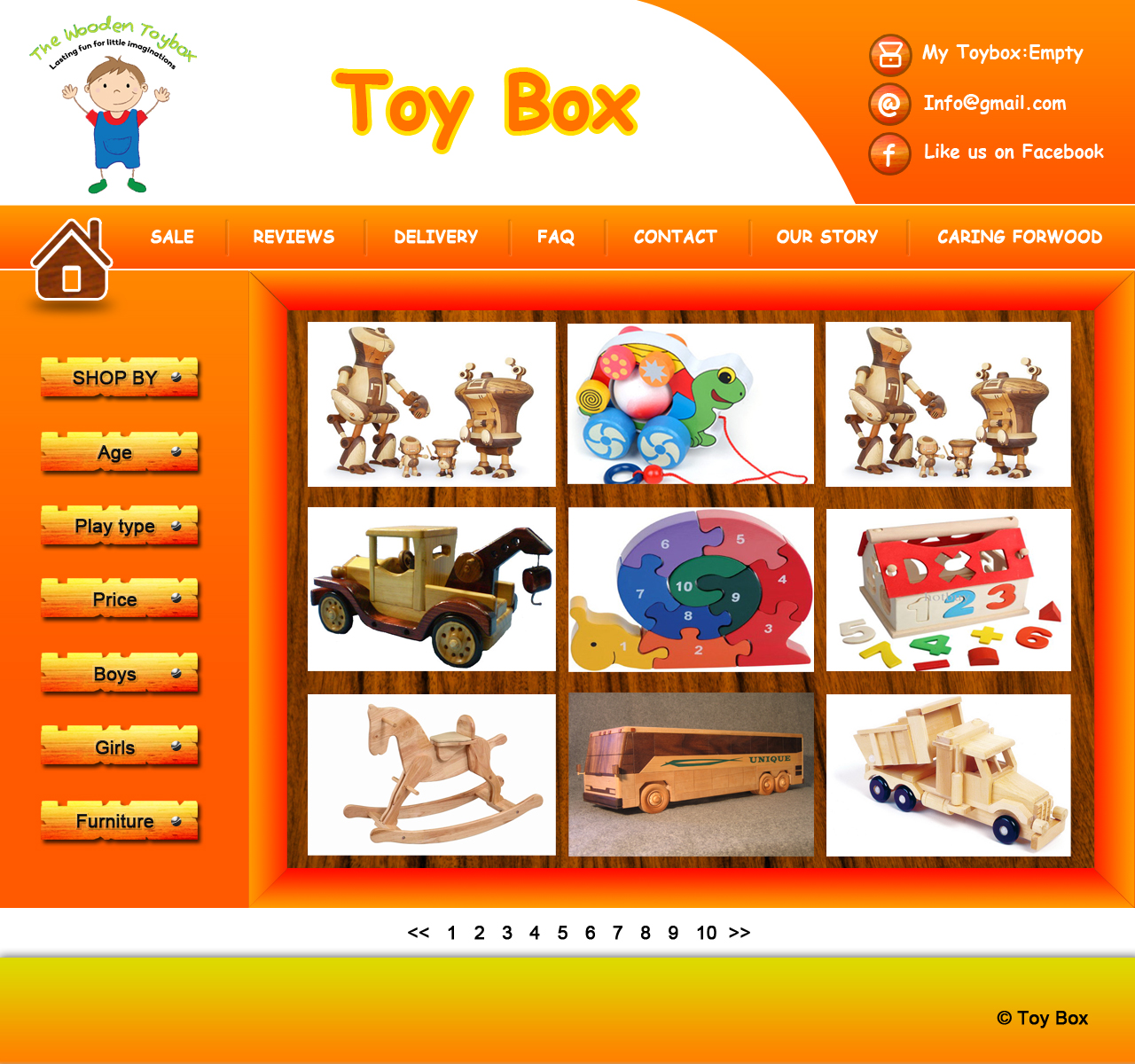 Web Design by Monna for The Wooden Toybox | Design #2636285