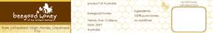 Designing honey jar labels for beegood honey of the northern beaches
