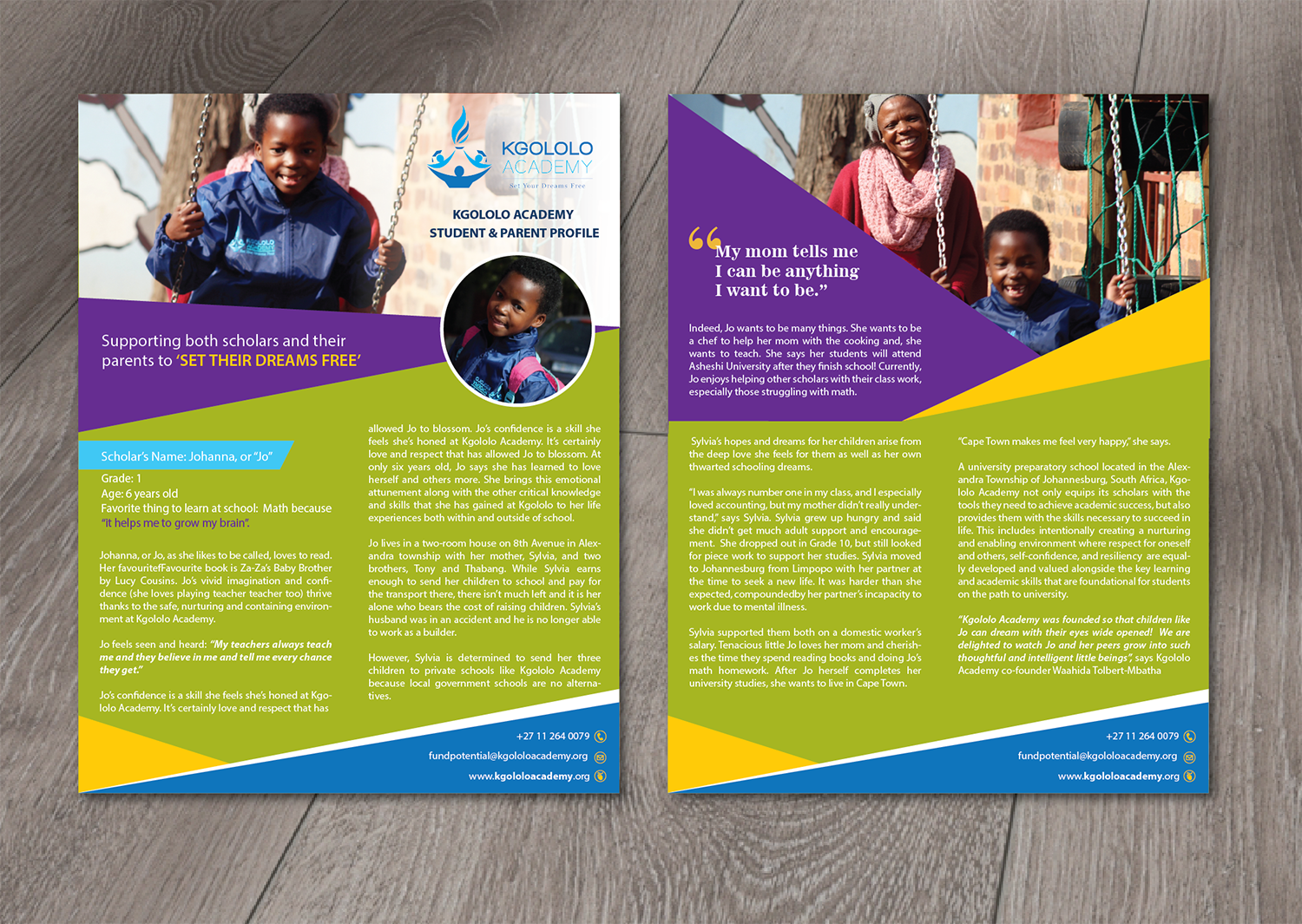 Flyer Design by alex989 for Kgololo Academy | Design #15808328