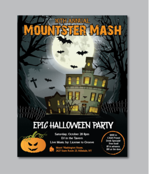 Mountster Mash 2017 Halloween Party Poster | Flyer-Design von alex989