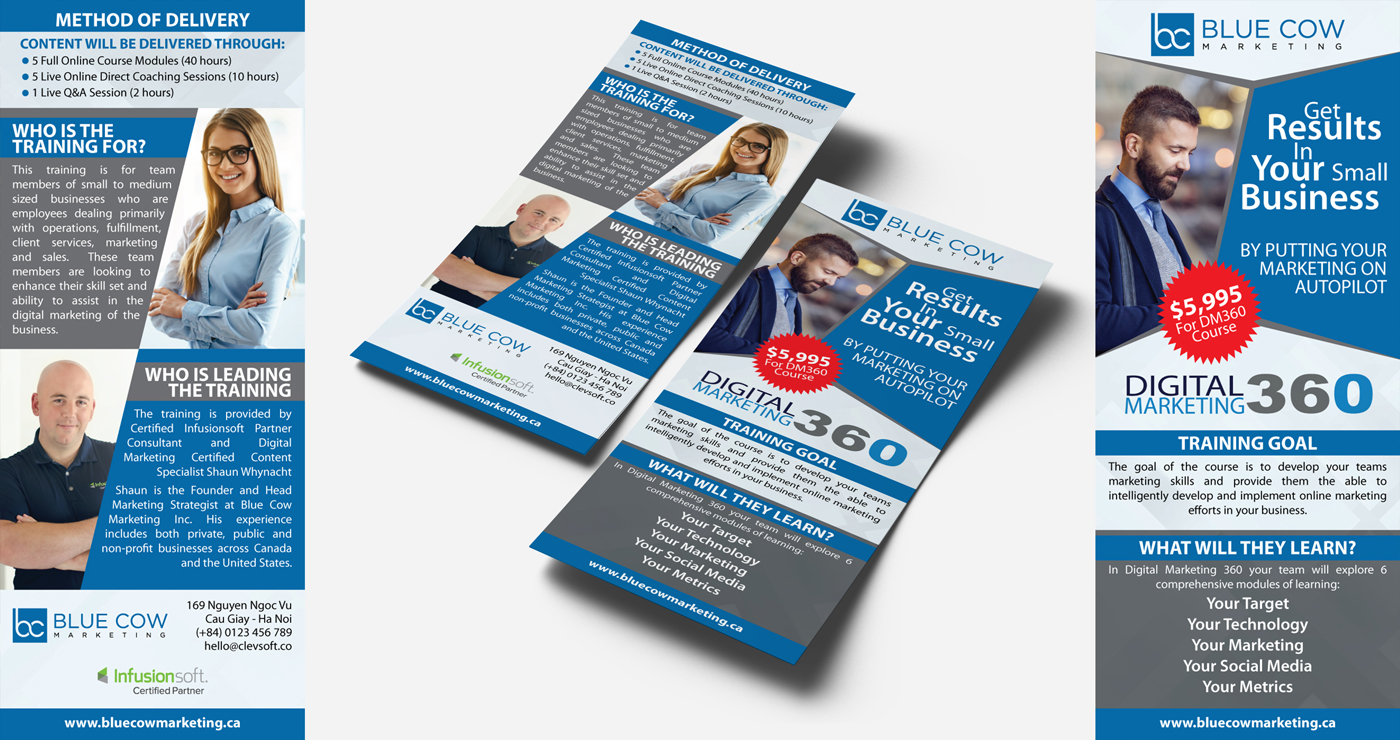 Flyer Design by Impressive Sol for Blue Cow Marketing Inc. | Design #15811175