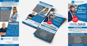 Diseño de Flyer por Black Stallions Impressive Solutions para Blue Cow Marketing Inc. | Diseño #15811175