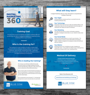 Diseño de Flyer por sun_design para Blue Cow Marketing Inc. | Diseño #15904214