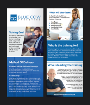 Flyer Design by Deziners Zone for Blue Cow Marketing Inc. | Design: #15810404