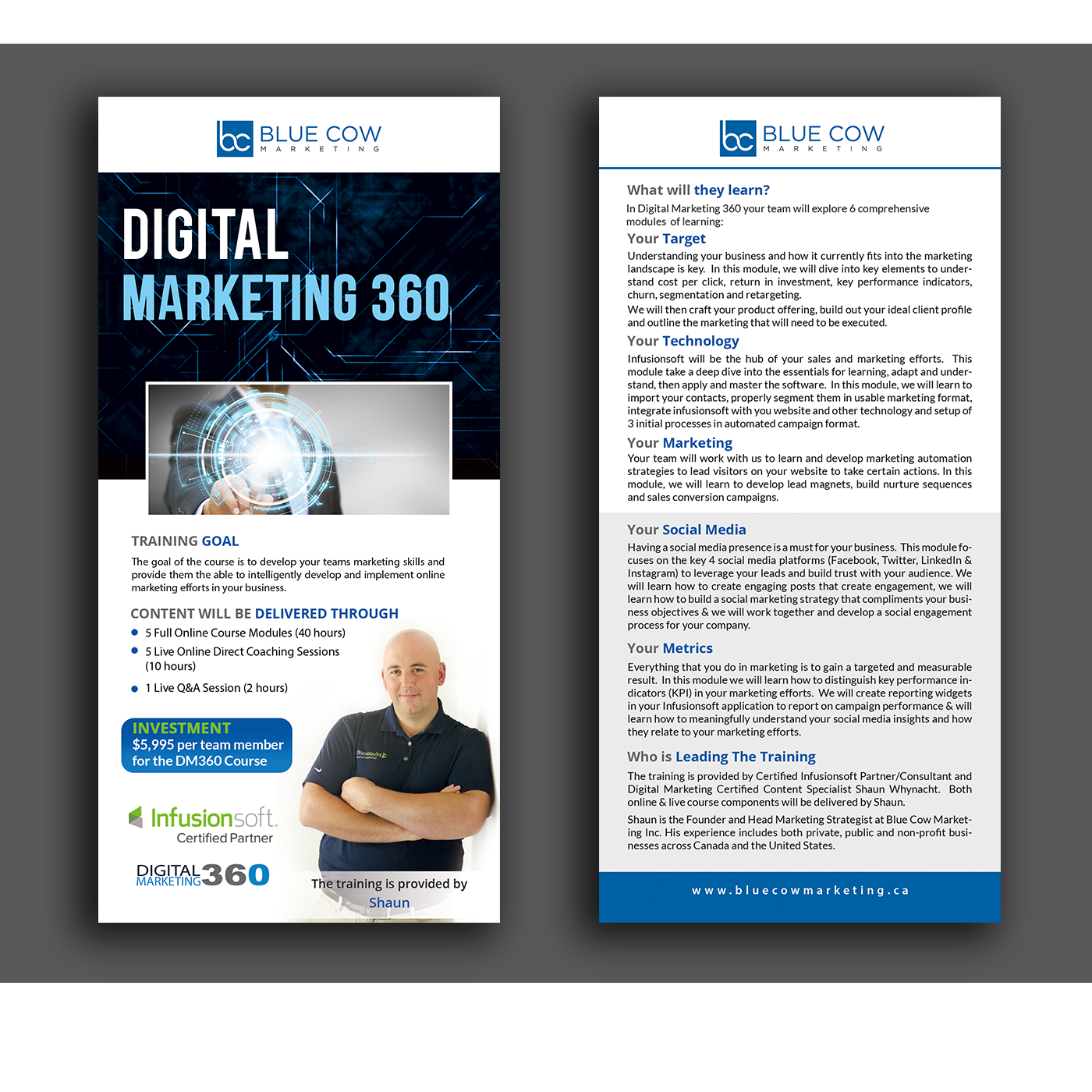 Flyer Design by creative.bugs for Blue Cow Marketing Inc. | Design #15820939