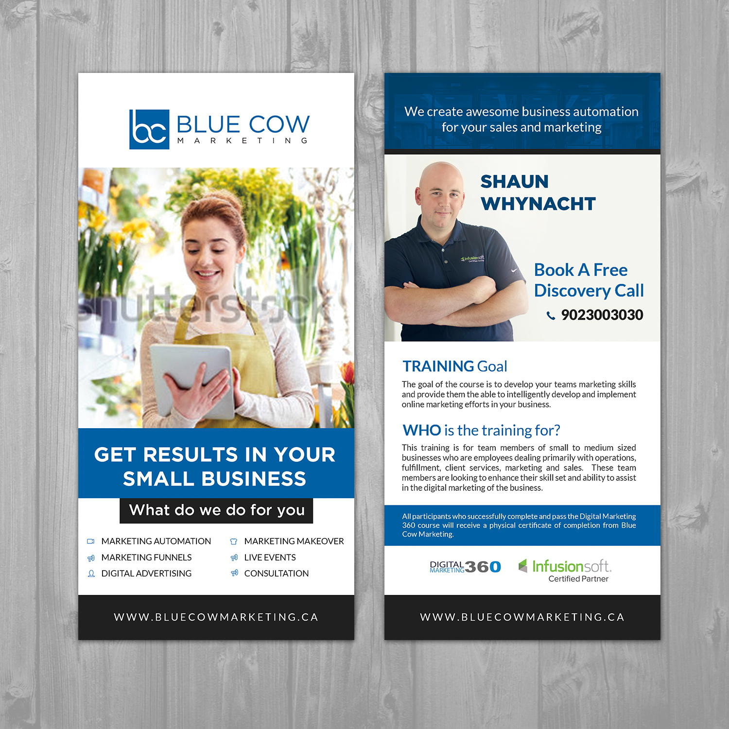 Flyer Design by aspiremedia for Blue Cow Marketing Inc. | Design #15819745