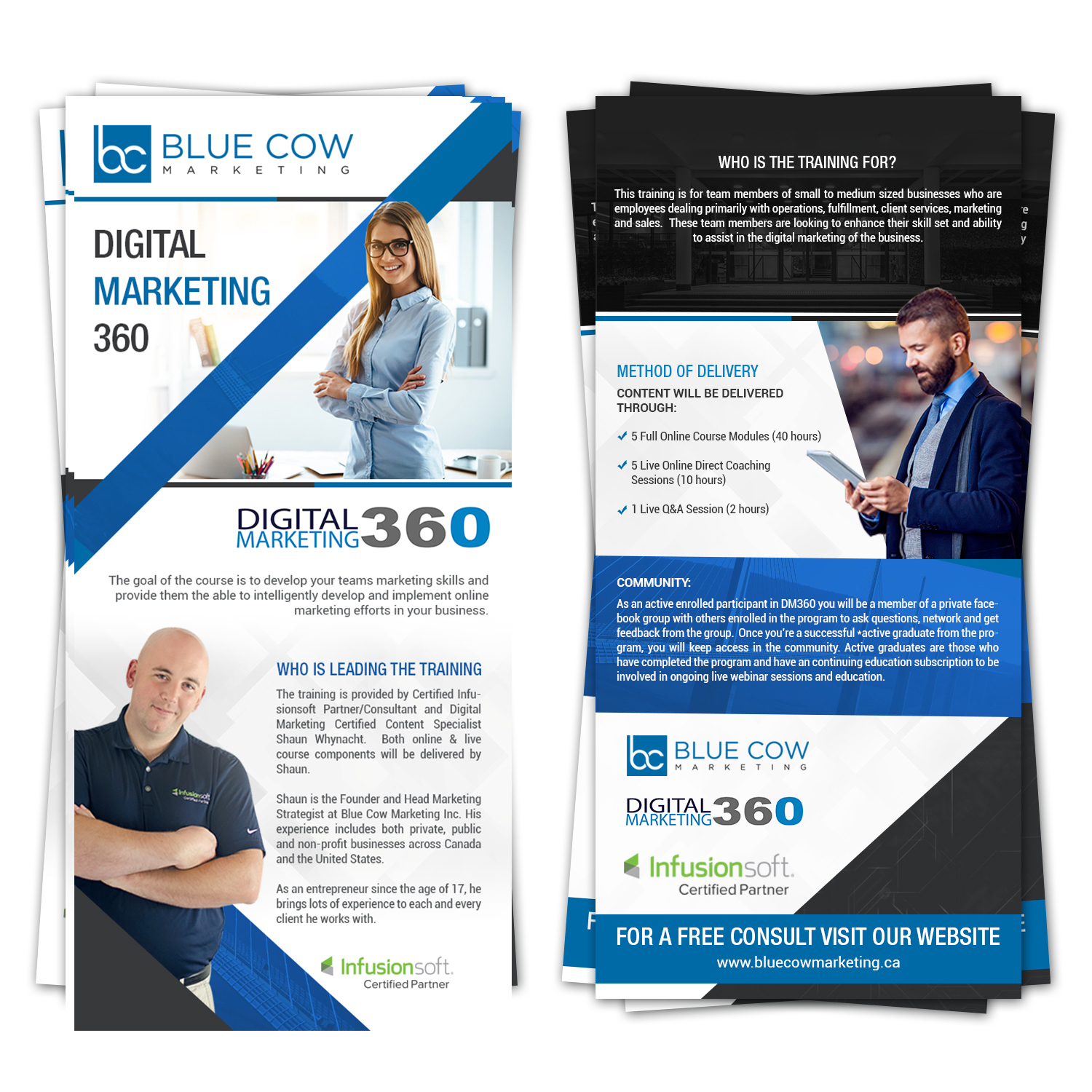 Diseño de Flyer por Deepak_9_Malhotra para Blue Cow Marketing Inc. | Diseño #15906510
