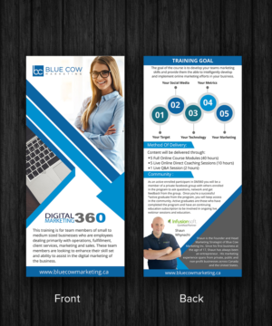 Diseño de Flyer por ecorokerz para Blue Cow Marketing Inc. | Diseño #15806474