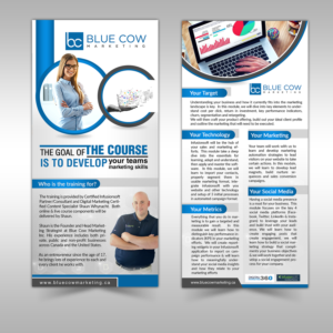 Diseño de Flyer por SD WEBCREATION para Blue Cow Marketing Inc. | Diseño #15820053
