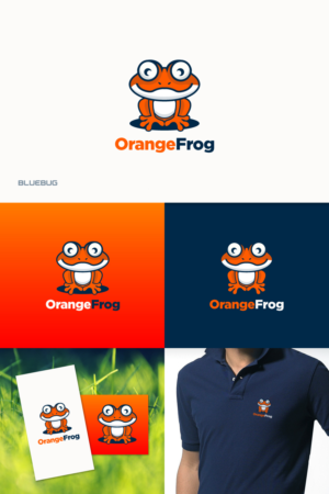 Orange Frog and if possible Embroidery, Screen Printing and Promotional Products | Logo Design by SilverFire