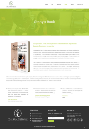 Web Design by pb for The Gin G Group | Design: #17263860