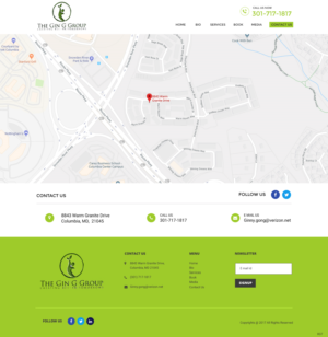 Web Design by pb for The Gin G Group | Design: #17264023
