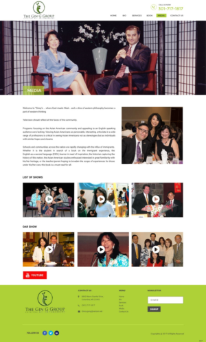 Web Design by pb for The Gin G Group | Design: #17303566