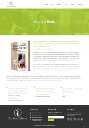 Web Design by pb for The Gin G Group | Design: #17327372