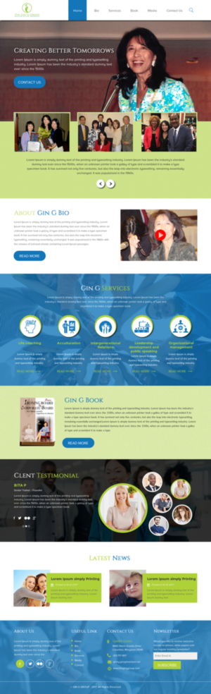 Web Design by rightway for The Gin G Group | Design: #17143345