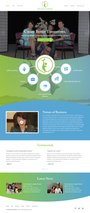 Web Design by rightway for The Gin G Group | Design: #17143353
