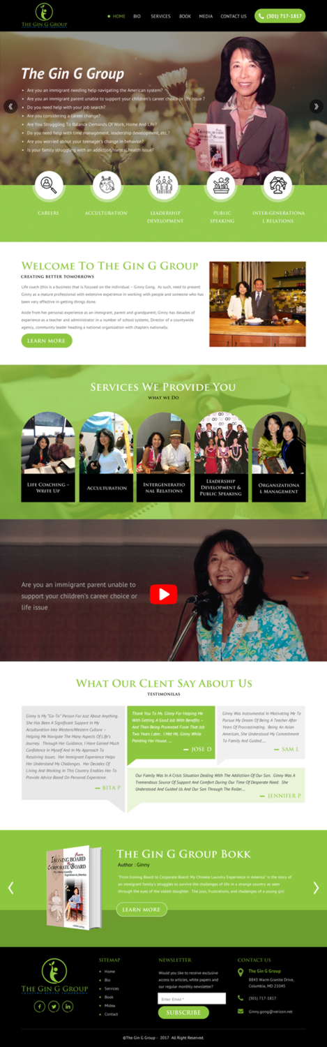 Web Design by rightway for The Gin G Group | Design #17143355