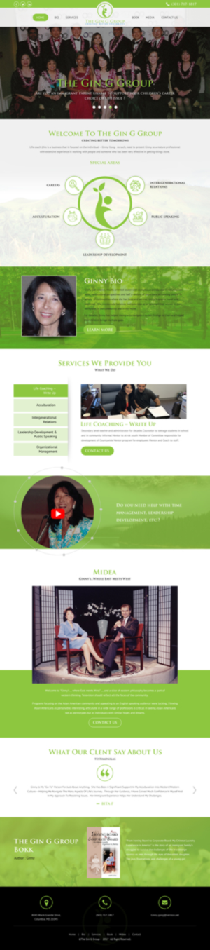 Web Design by rightway for The Gin G Group | Design: #17143357