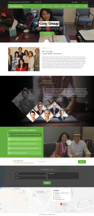 Diseño Web por SAI DESIGNS para The Gin G Group | Diseño #17235961