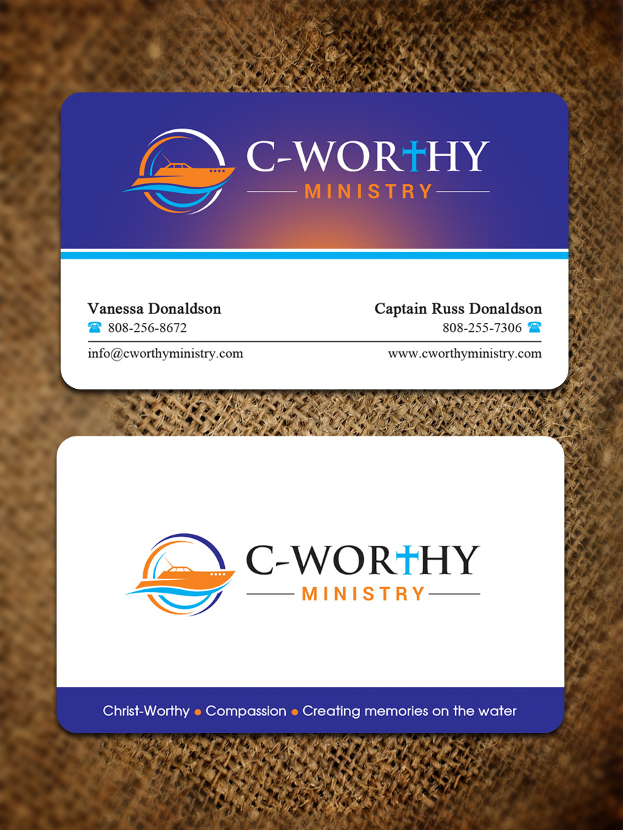Business Card Design by Sandaruwan for Seaworthy Outreach | Design #15820967