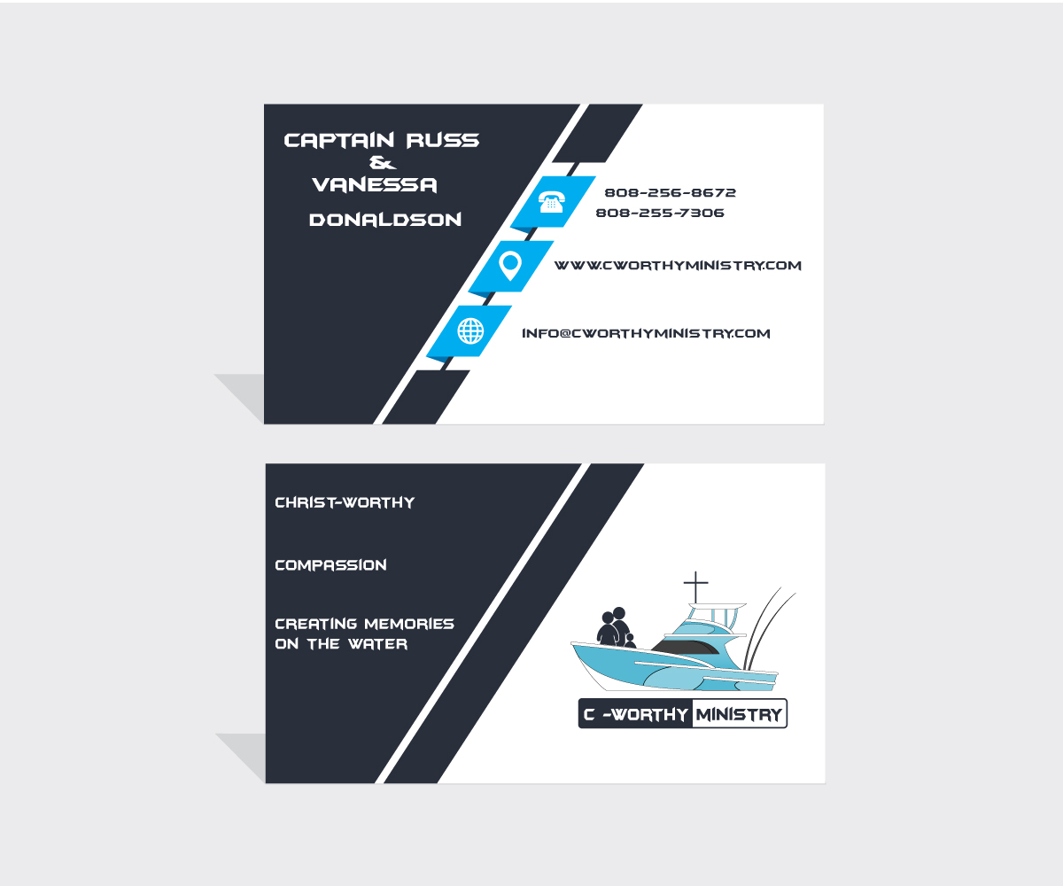 Business Card Design by HamzaMalik for Seaworthy Outreach | Design #15915513
