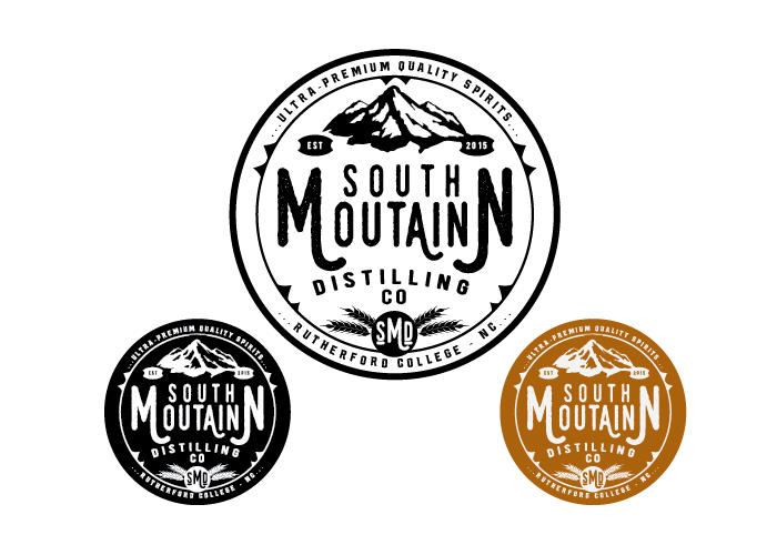Diseño de Logo por Mandy Illustrator para South Mountain Distilling Comapny | Diseño #15875108