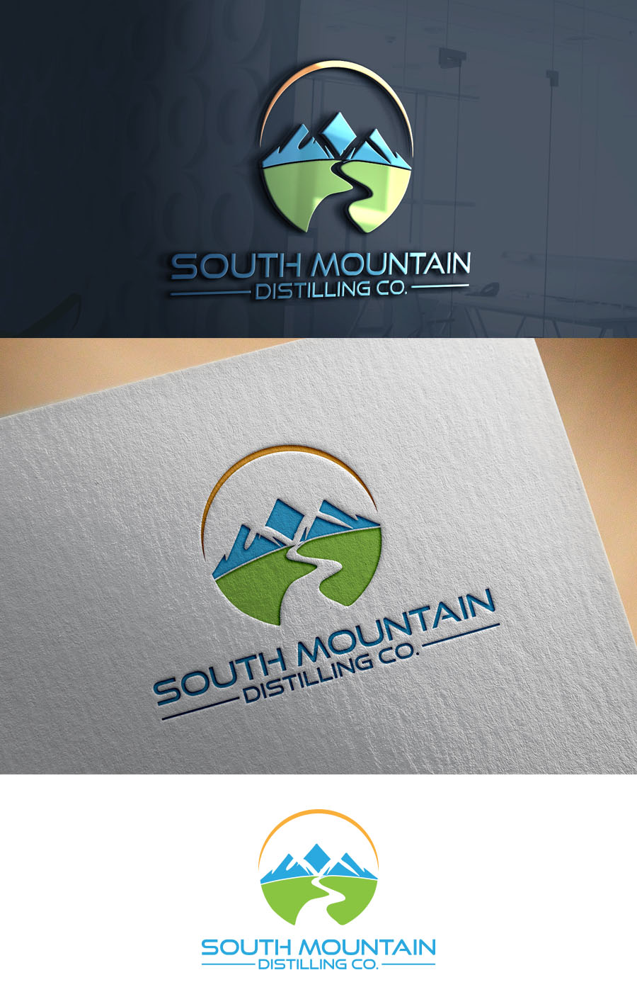 Logo Design by supercreative for South Mountain Distilling Comapny | Design #15825047