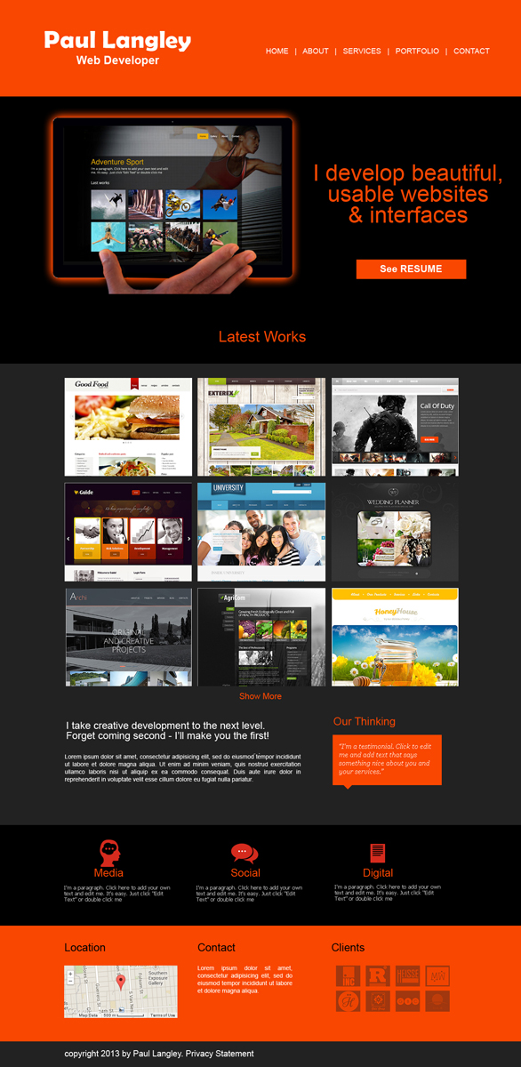 Diseño Web por noelopan1955 para este proyecto | Diseño #2612621