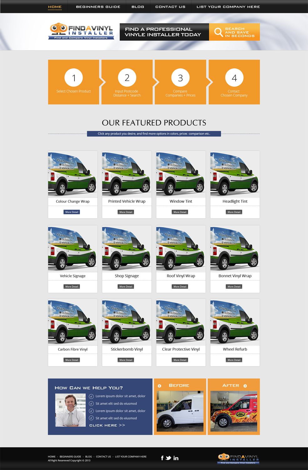 Web Design by AVROM for ImproveYourVehicle | Design #2650541