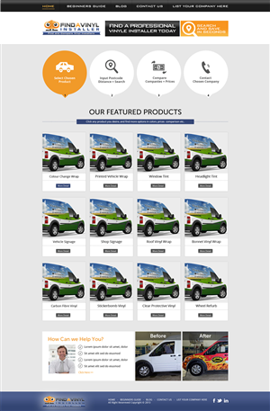 Web Design by AVROM for ImproveYourVehicle | Design: #2653579