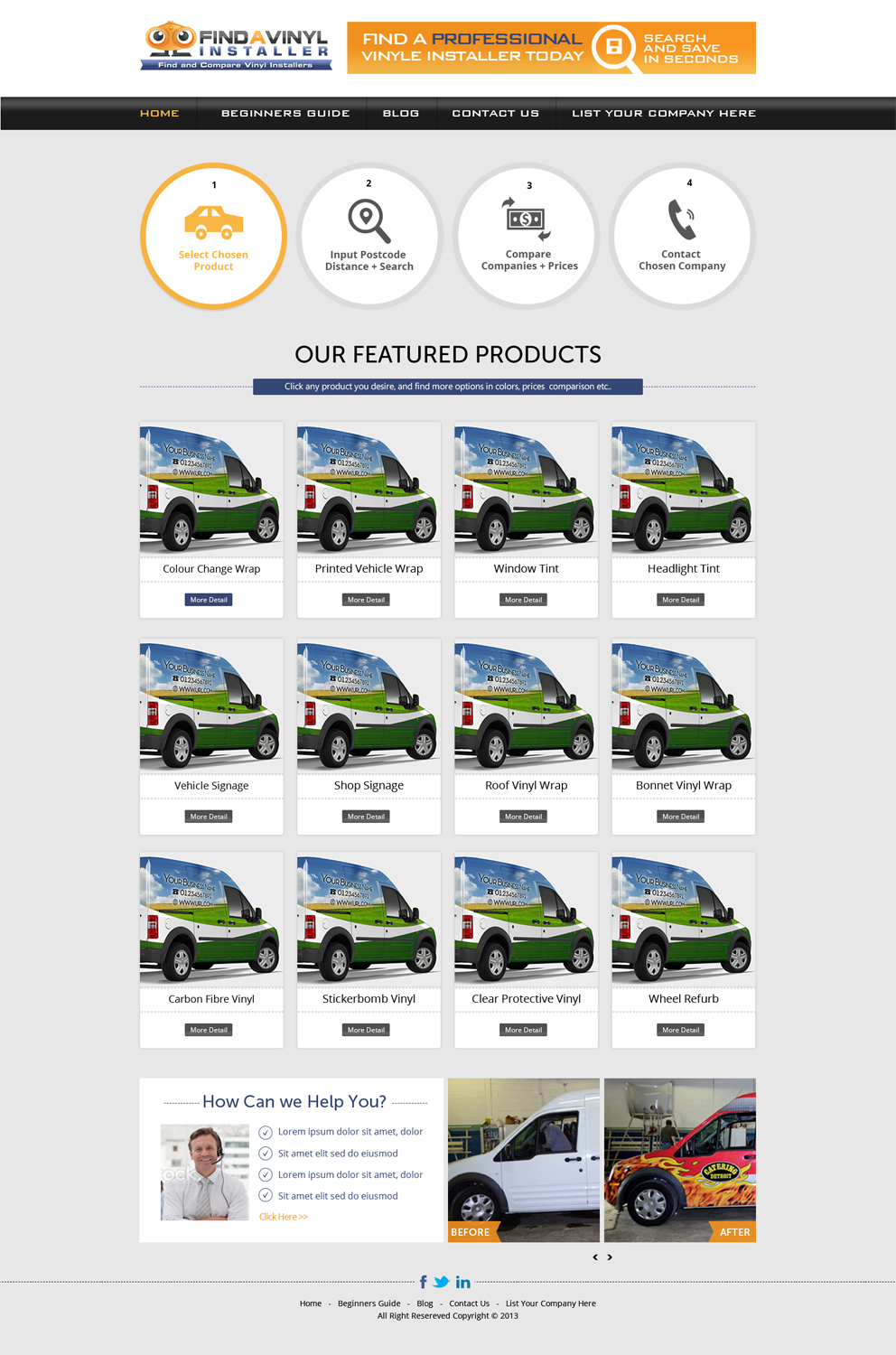 Diseño Web por AVROM para ImproveYourVehicle | Diseño #2655486