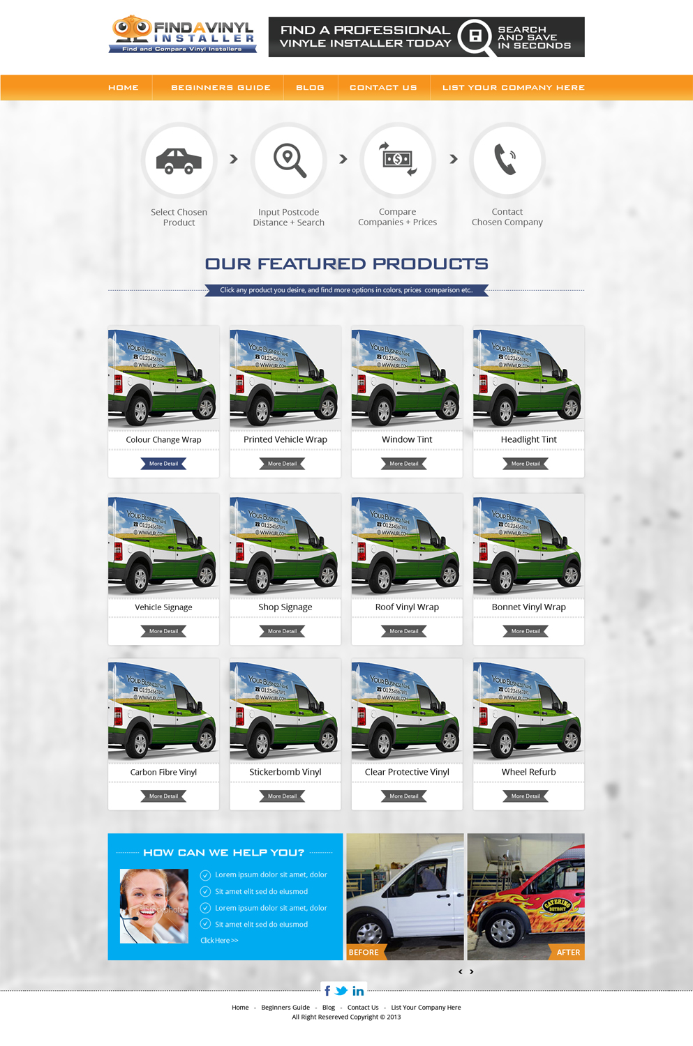 Web Design by AVROM for ImproveYourVehicle | Design #2656579