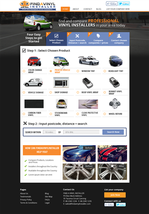 Web Design by Nelsur for ImproveYourVehicle | Design: #2629683