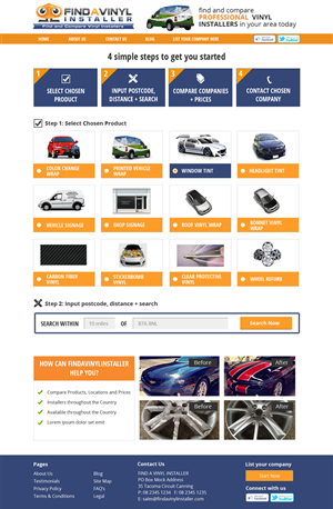 Web Design by Nelsur for ImproveYourVehicle | Design: #2629739