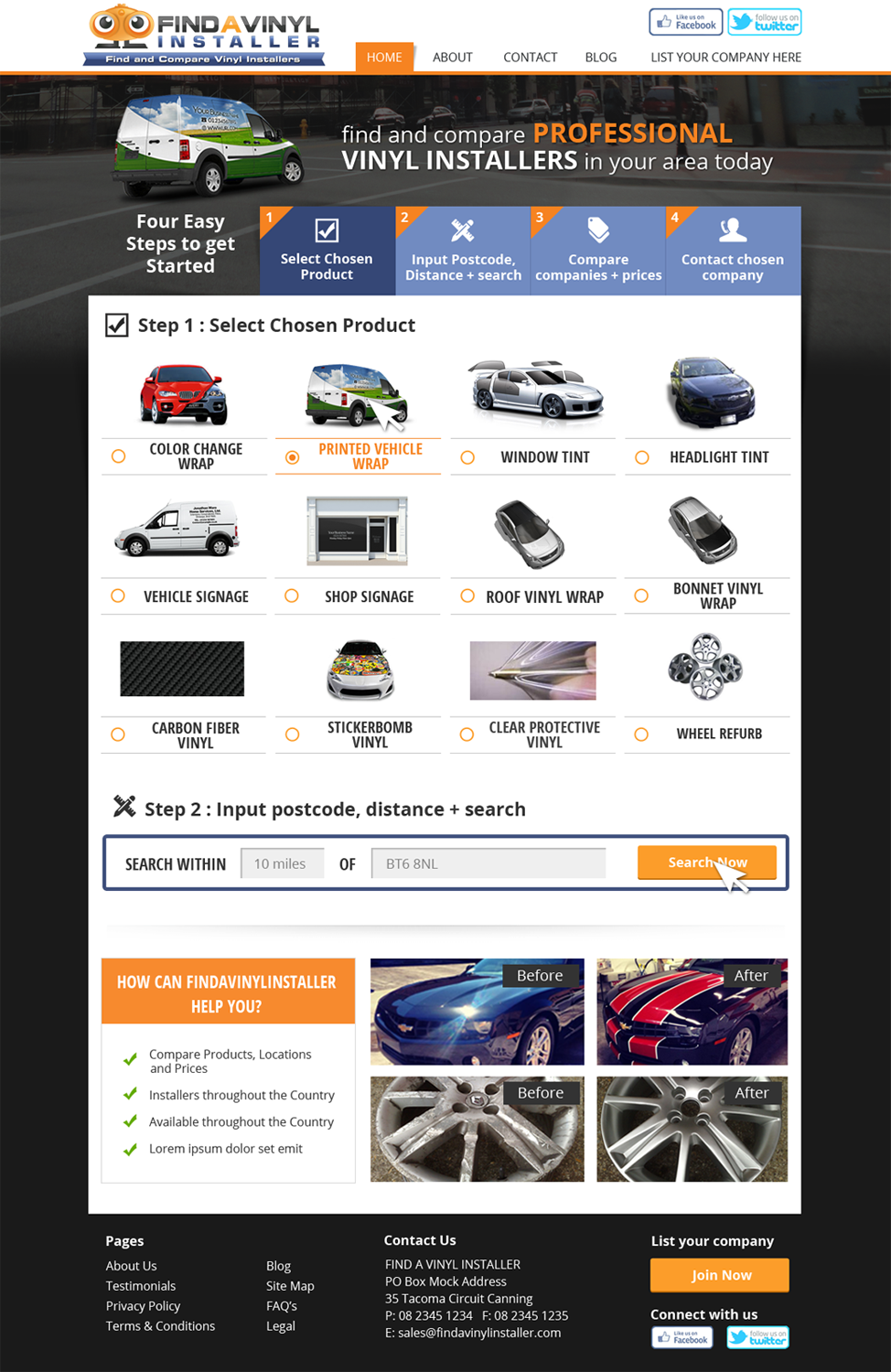 Web Design by Nelsur for ImproveYourVehicle | Design #2635486