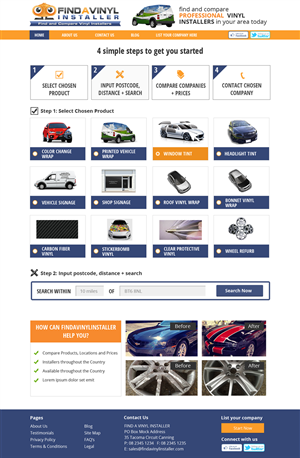 Web Design by Nelsur for ImproveYourVehicle | Design: #2635952