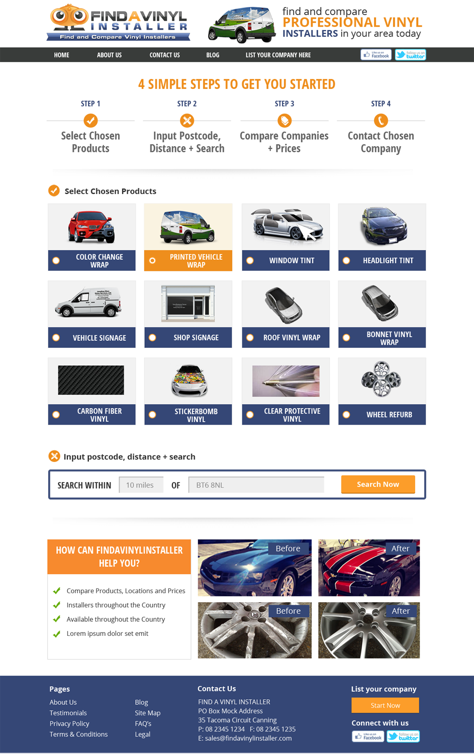 Web Design by Nelsur for ImproveYourVehicle | Design #2635961
