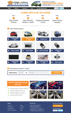 Web Design by Nelsur for ImproveYourVehicle | Design: #2635961