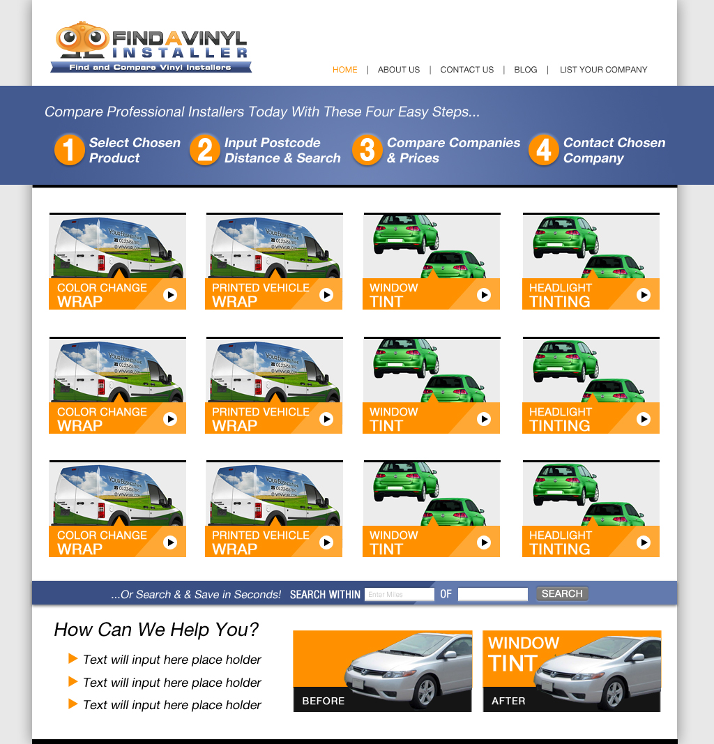 Web Design by hendron for ImproveYourVehicle | Design #2624743