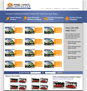 Web Design by hendron for ImproveYourVehicle | Design: #2652506