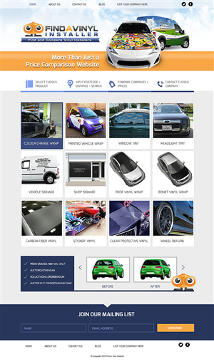 Web Design by weathered83 for ImproveYourVehicle | Design: #2629755